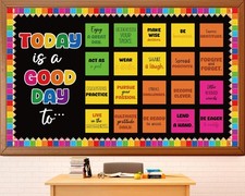 Inspirational Bulletin Board Set Bright Color Motivational Classroom Decorati...