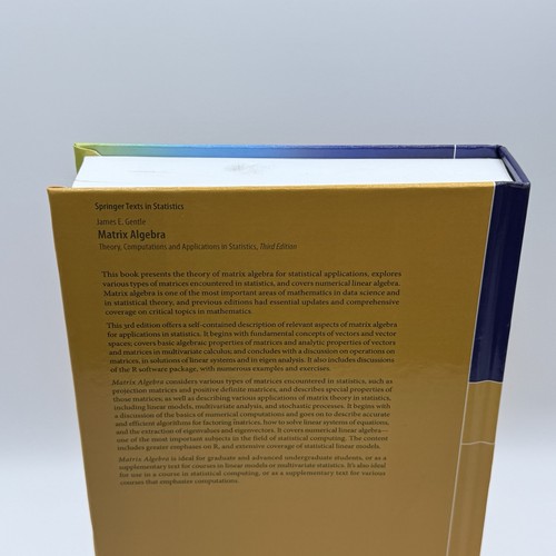 Matrix Algebra: Theory, Computations and Applications in Statistics by Gentle - Bild 6 von 6