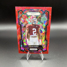 Panini Prizm Draft Picks 2024 Caleb Downs Alabama Crimson Tide Red Prizm #186