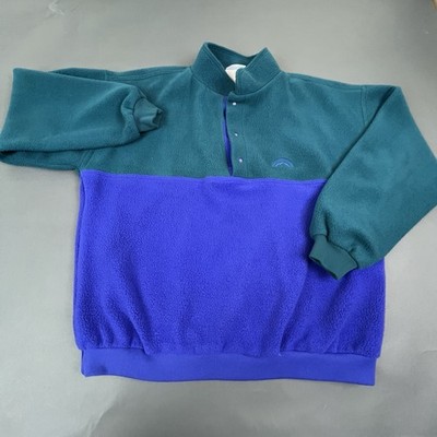 Vintage Golf Fleece Sun Mountain Sports Pullover Sweater Polartec Retro Size XL