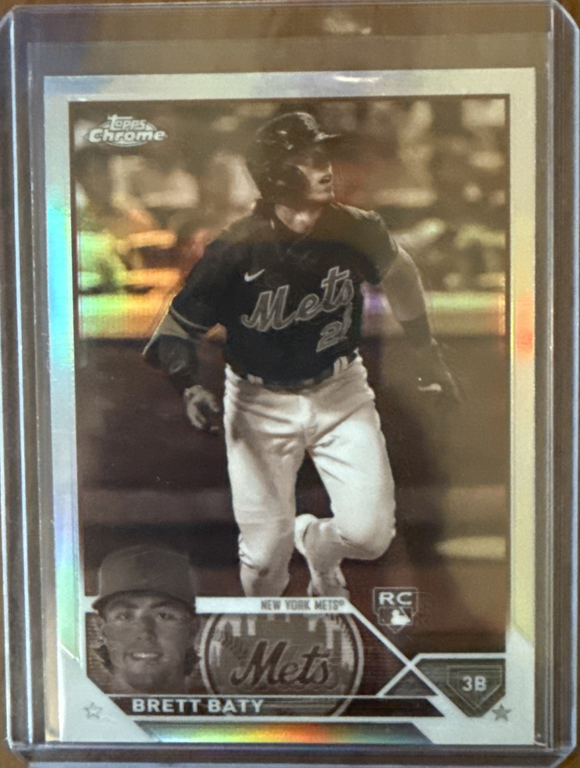 2023 Topps Chrome Brett Baty Sepia Refractor #204 (RC)