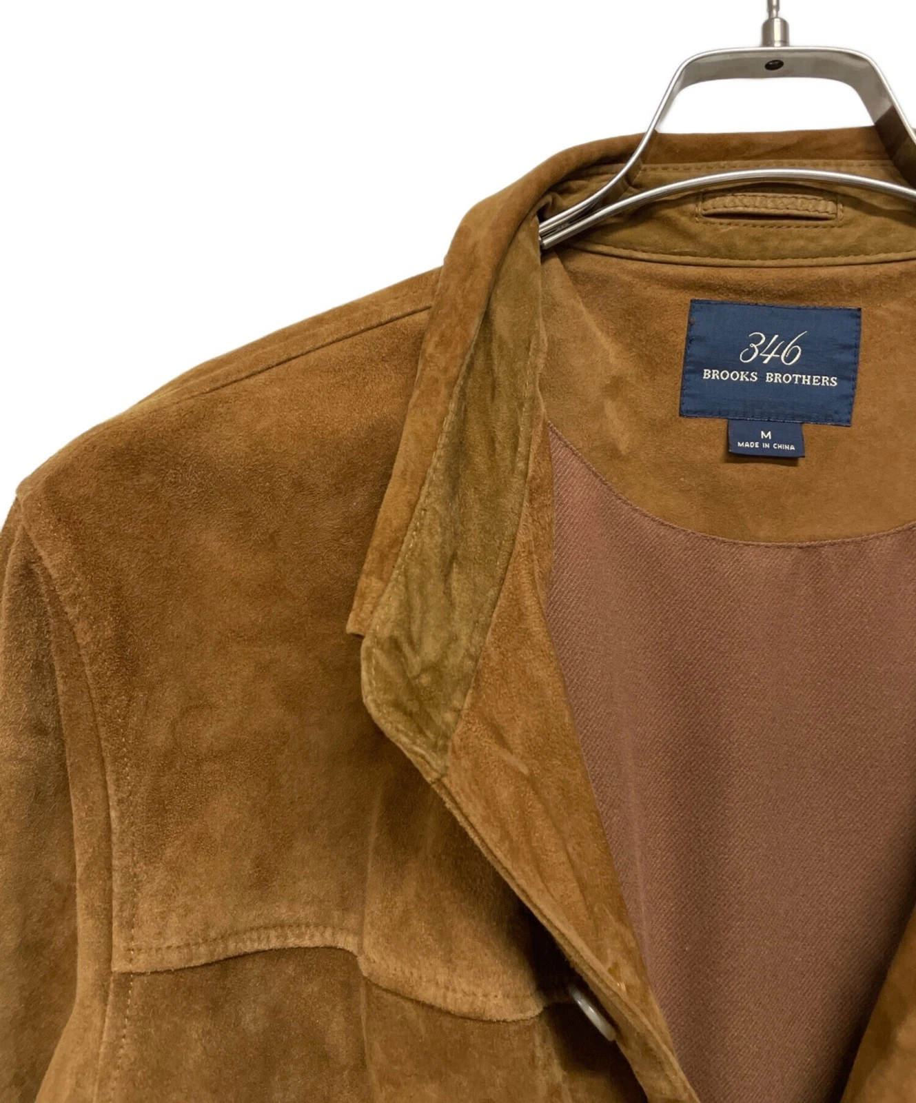 Brooks Brothers 346 Ram Leather Jacket Men's Size M Camel image 4