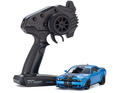 Kyosho MINI-Z AWD DODGE CHALLENGER SRT HELLCAT REDEYE B5 Blue 32621BL