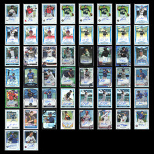 Huge Bowman Chrome Autographed Auto Lot - 50 MLB Baseball Cards - #'d Parallels
