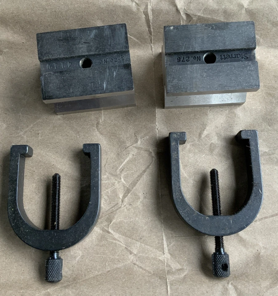 Starrett EDP51312 V BLOQUES/ABRAZADERAS 278mm LARGO 2 por caja Foto 2 de 3