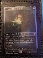 MTG - Sword of the Animist - ETCHED FOIL Magic the Gathering: Commander Masters