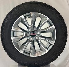 20" GMC Sierra Yukon Gunmetal OEM Wheels Bridgestone A/T Tires TPMS LUG NUTS