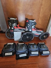 Land Roller Mojo Skates Red Black Great Condition Size 5 Mens Or 6 Women's