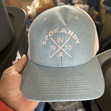 Spokane Vtg Vacation SnapBack Adult Logo Baseball Cap Hat Adjustable
