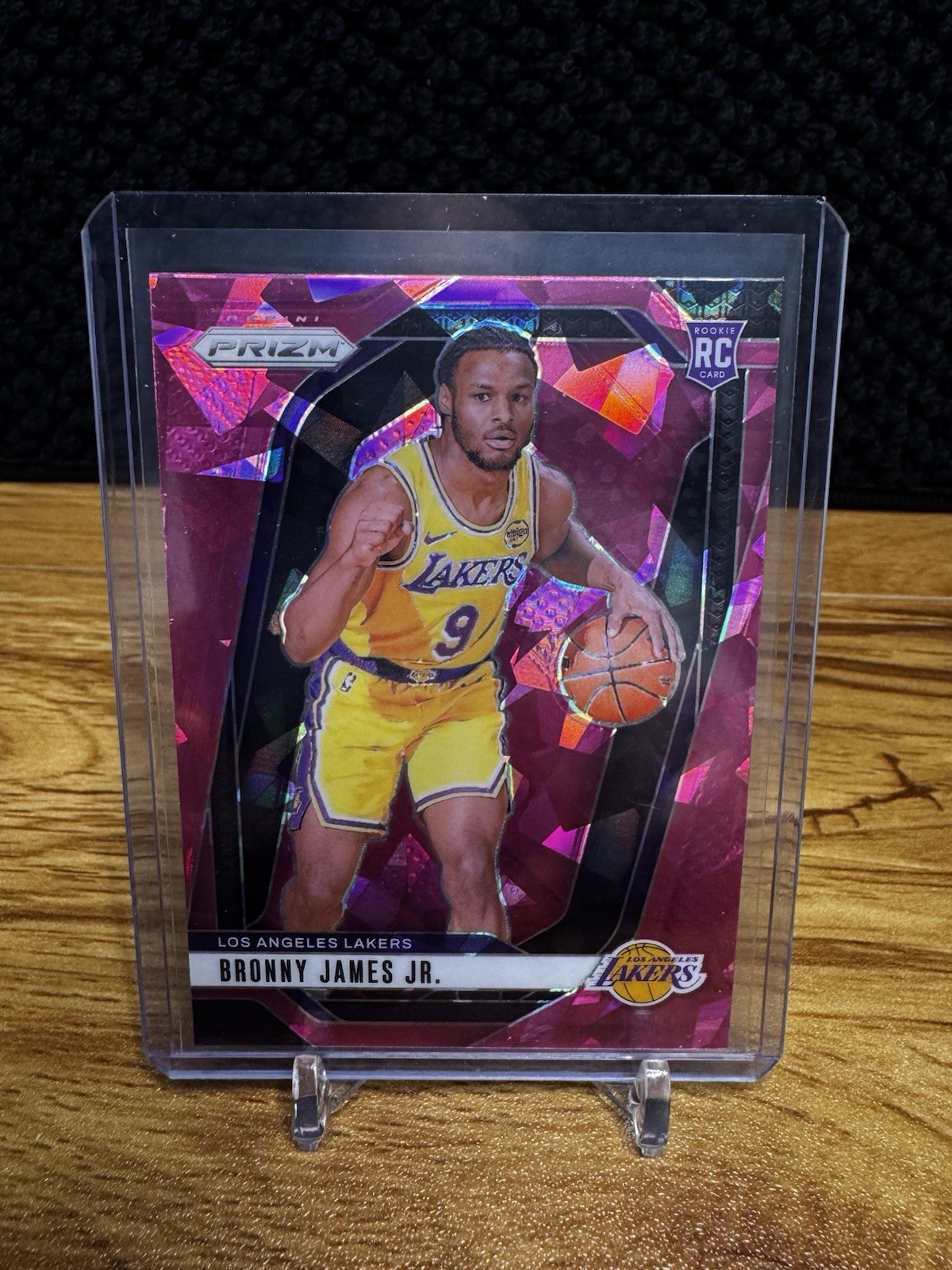 2024-25 Panini Prizm -  Bronny James Jr. Pink Ice Prizm #243 Rookie LA Lakers RC