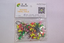 50pc BAG 1/32 oz JIG BALL HEAD ASSORTED COLORED FISHING HOOKS LURES BAIT NEW