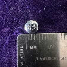 Vintage Zodiac Silver Tone Crown ~4.8x1.5mm S...