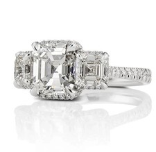 Art Deco Antique 3.30 Ct White Diamond Vintage Wedding Ring 925 Sterling Silver