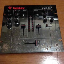 Vestax PMC-03A DJ Mixer 2 Channel Analog Mixer with Some Rust