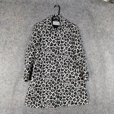 Marella Coat Womens Size UK 8 Black White Leo...