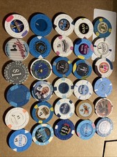  1.00 Casino Chip Lot From Las Vegas   30 Chips. Set  2.