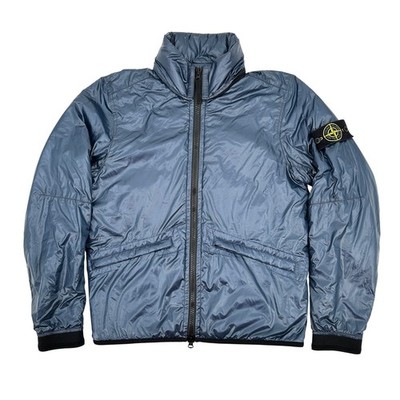 Stone Island Pertex Quantum Y Primaloft Down Jacket Authentic Blue Mens Small