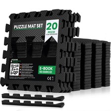 unycos Tappeto da Fitness a Puzzle【20 Tappetini】Tatami Antiscivolo Pavimento