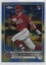 2022 Topps Chrome Sonic Blue & Yellow Pulse Refractor 60/75 Trey Amburgey 16c9