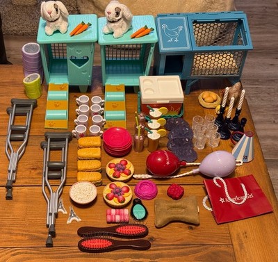 American Girl Farm Animal, Food & Misc Item lot