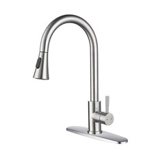 Kitchen Faucet with Pull Out Spraye Brushed Nickel