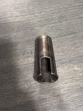 Posrebrzany metalowy ustnik saksofonu