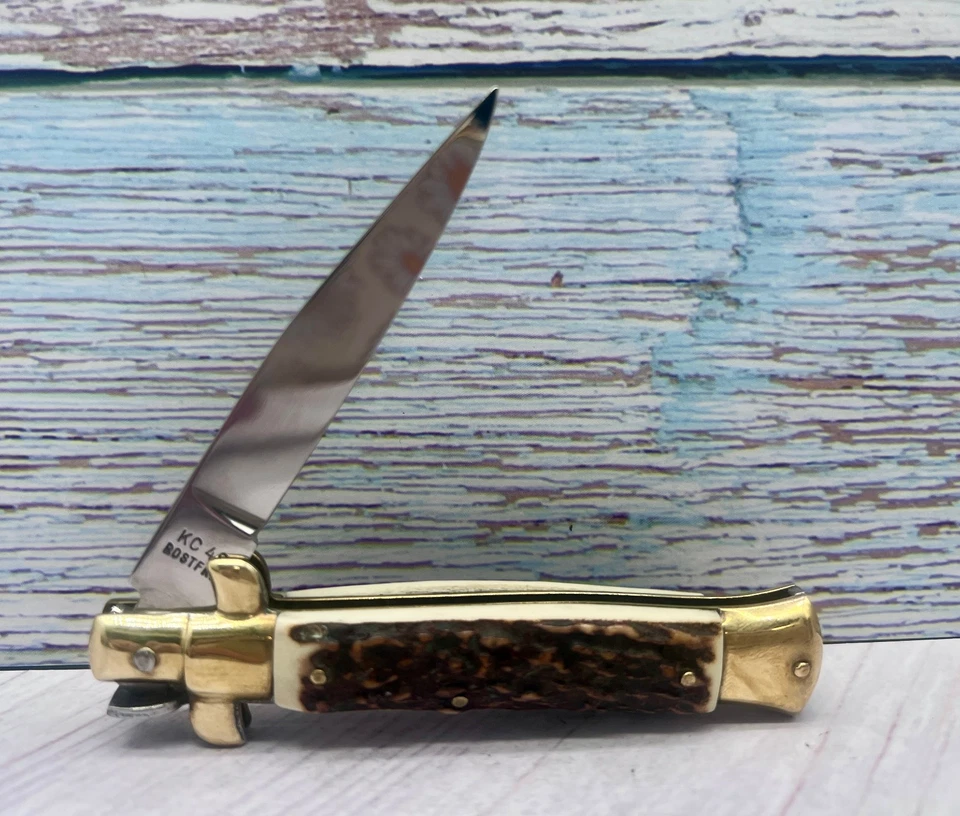 Grúa besadora de la década de 1980 Alemania KC-46 grabada ciervo aguja bloqueo - Excelente Foto 2 de 4