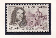 🦬Timbre France N°1258  Neuf ** Turenne  1960  - MNH**🦬
