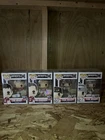 NFL funko pops New England Patriots Tom Brady’s/Gronk/New/Protectors  And Cards