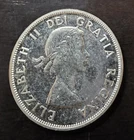 1963 Canada Silver Dollar - 80% Silver -  Good Condition