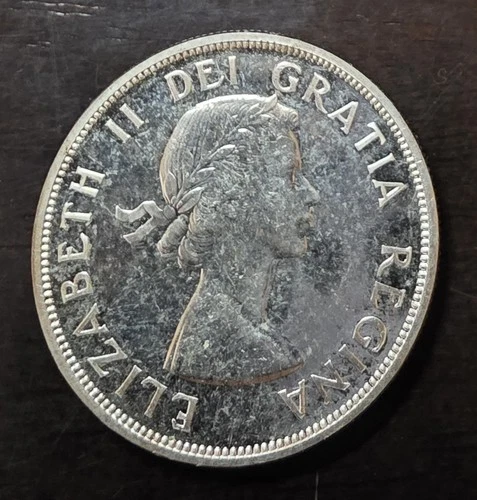 1963 Canada Silver Dollar - 80% Silver -  Good Condition