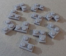 LEGO Pieces & Parts 2420 - 4211353 Corner Plate 1x2x2 Medium Stone Grey x10