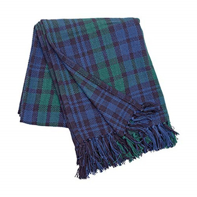 Lambswool Log Cabin Blanket - Laura's Loom