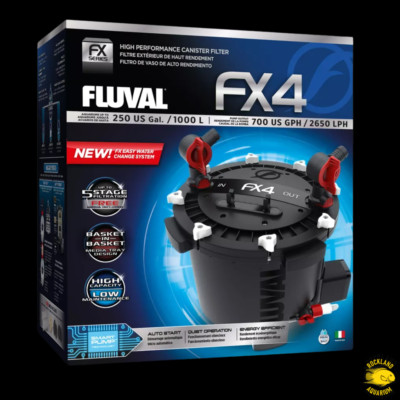 Fluval FX4 High Performance Canister Filter   For Aquariums up to 250 US Gallons