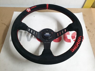 Sportlenkrad Wildleder Ford Sierra RS 500 Cosworth Texaco Klaus Ludwig DTM 350mm