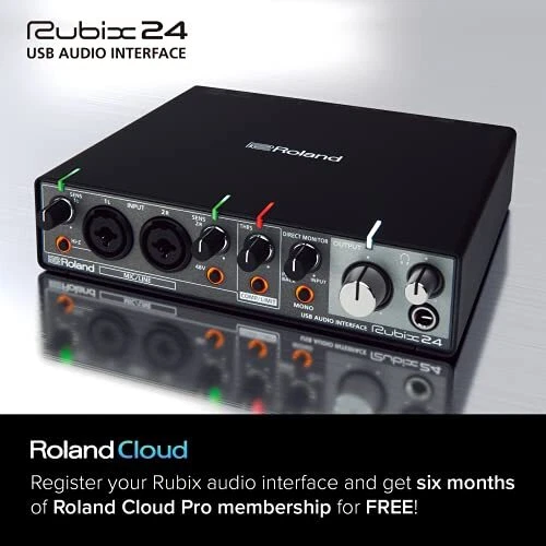 Roland RUBIX24 USB Interfaccia Audio fino A 24bit/192kHz, 2in/4out USB Nuovo - Immagine 2 di 2