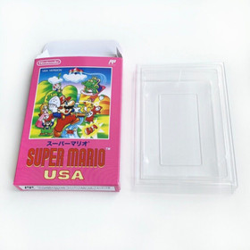 SUPER MARIO BROS. 2 USA - Empty box Famicom replacement spare case with tray