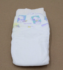 VINTAGE Baby Snoopy Peanuts Diaper no size NOS 90s White Puppy Dog CUTE HTF