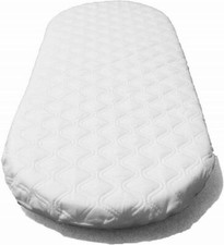 Image of Quality Wicker Moses Basket leather look handle with FREE MATTRESS LIMITED OFFER