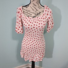 Cottagecore y2k Strawberry mini Dress Jessica Simpson medium Vintage 