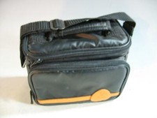 Mohawk Black Vinyl Camera Bag 9 X 5 X 8 With Outside Pocket Shoulder Strap 95