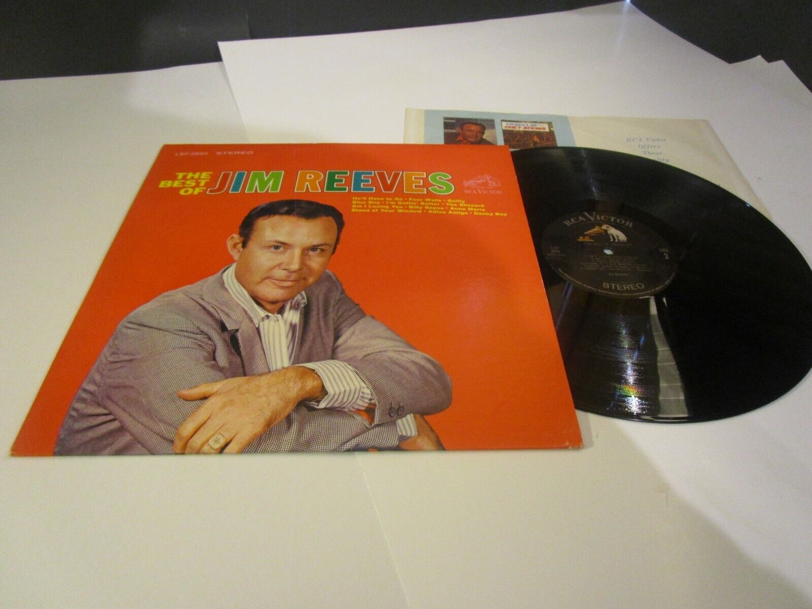Jim Reeves -BEST - Original 1964 RCA LP & Sleeve  STUNNING  Z38