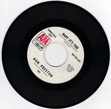 NORTHERN SOUL 45RPM - DON PRESTON ON A&M RECORDS - RARE PROMO!  SOUND CLIP