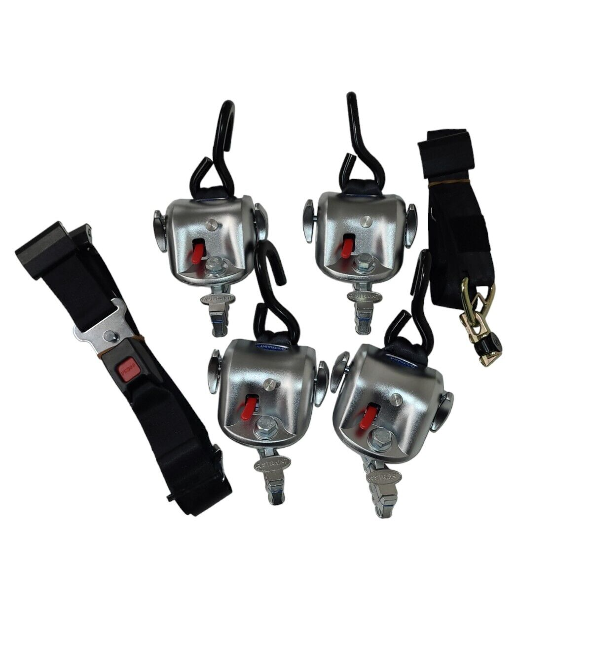 QSTRAINT Wheelchair Retractable Tie Down Restraint Seat Belt Kit QRT360 L Track eBay