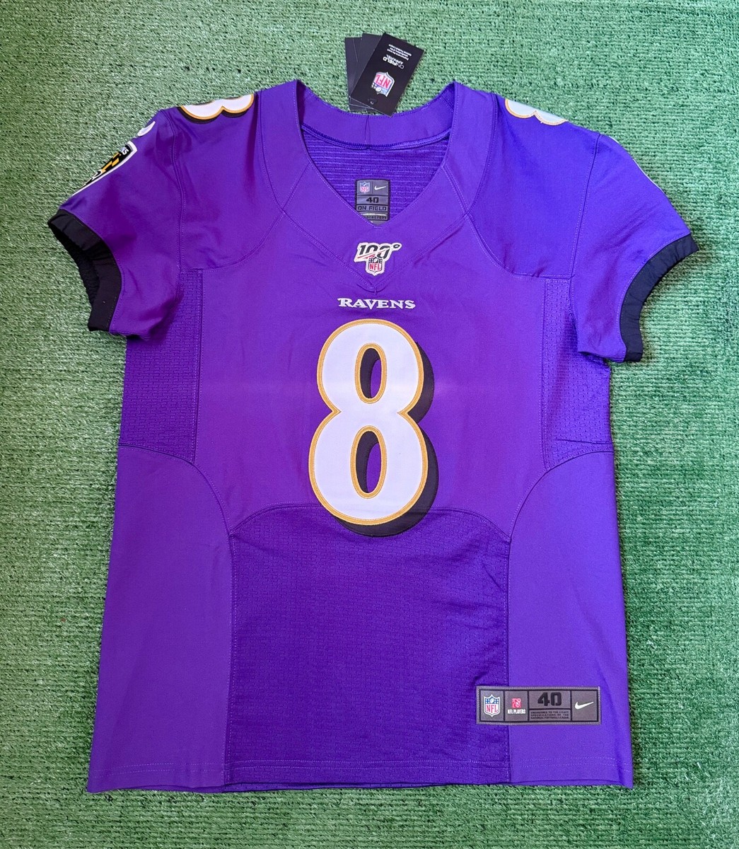 Authentic Lamar Jackson Baltimore Ravens Purple Nike Vapor Elite