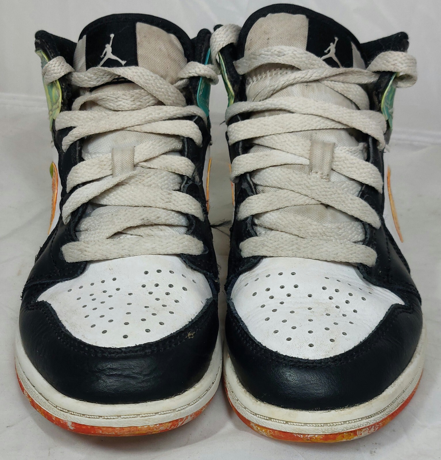 Nike Jordan 1 Mid SE Drip Wavy (PS) Boys Girls Trainers Boots Size Children 13.5 image 4
