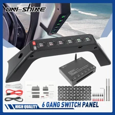 6 Gang Auxiliary Grab Handle Switch Panel Relay System For Ford F-150 2010-2023