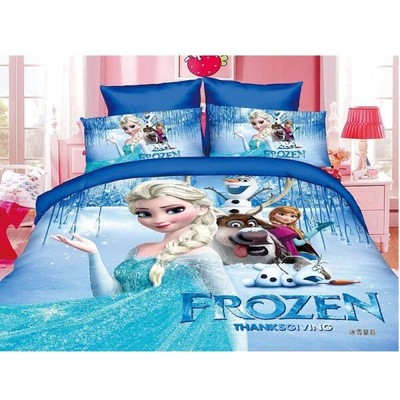 Elza And Anna Frozen For Girl Bed Bedding Comforter Set Twin Size