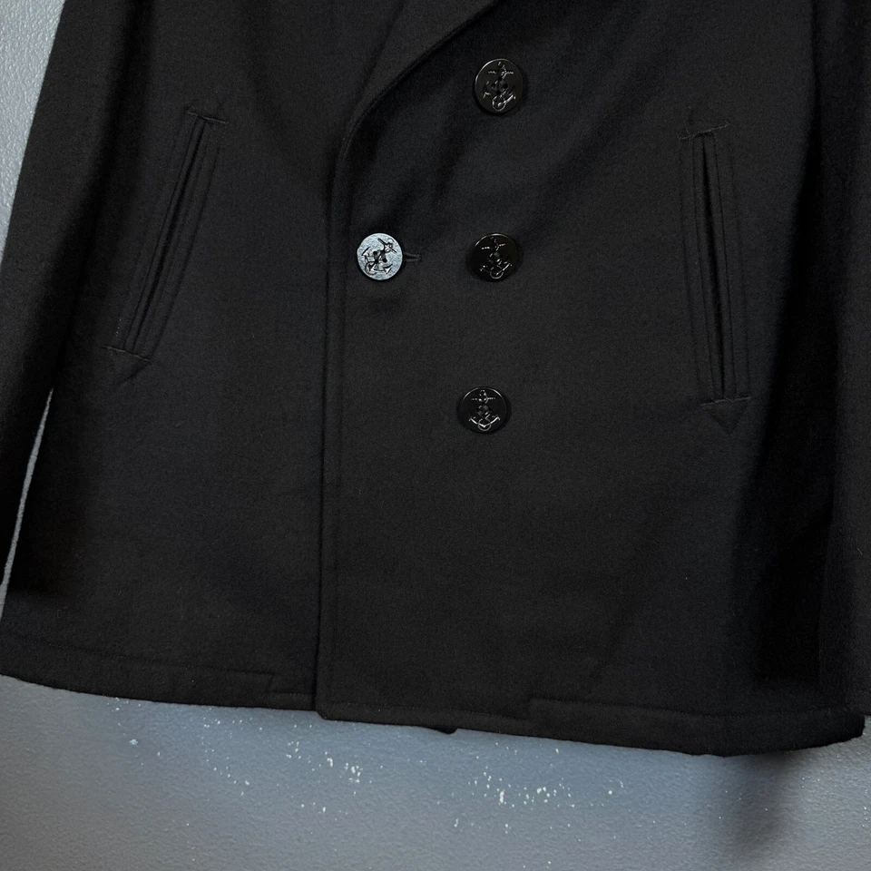 Chaquetón DSCP Quarterdeck 12s wmn Colección Militar Peso Pesado Lana Negro Nuevo con Etiquetas Foto 3 de 4