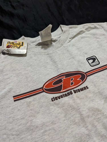 Vintage Cleveland Browns True Fan Sportswear Light Grey Mens T-Shirt Size XL NWT - Picture 4 of 9